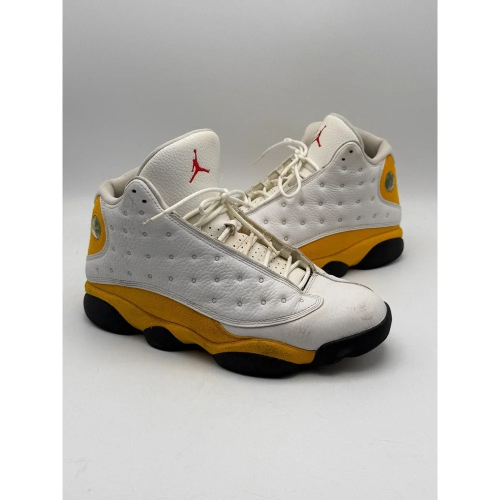 Jordan 13 Retro Del Sol White Yellow Sneakers Men's Size 12 414571 167 No Box